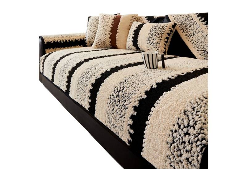 Refttenw Sofaschoner Sofabezug Ecksofa L-Form Sofaüberwurfe Rutschfest Sofaschutz, 70 x 70 cm von Refttenw