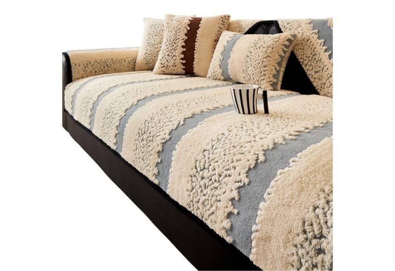 Refttenw Sofaschoner Sofabezug Ecksofa L-Form Sofaüberwurfe Rutschfest Sofaschutz, 70 x 70 cm von Refttenw