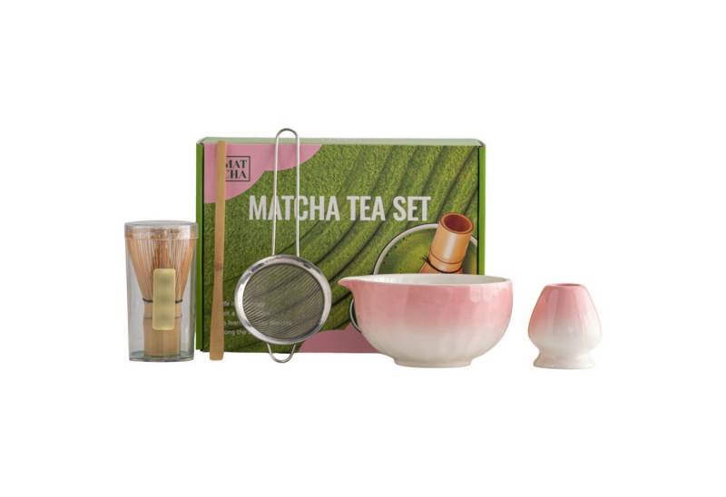 Refttenw Teeservice Matcha Besen Set,Matcha-Schale aus Keramik,5 Stück von Refttenw
