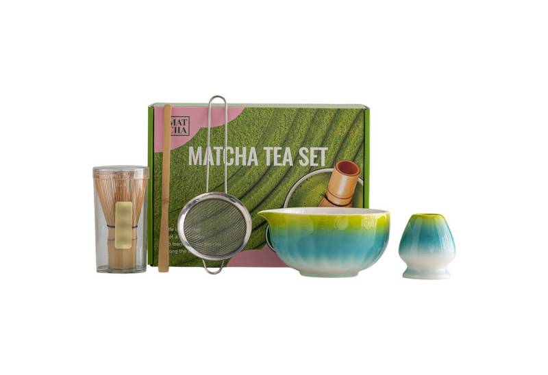 Refttenw Teeservice Matcha Besen Set,Matcha-Schale aus Keramik,5 Stück von Refttenw