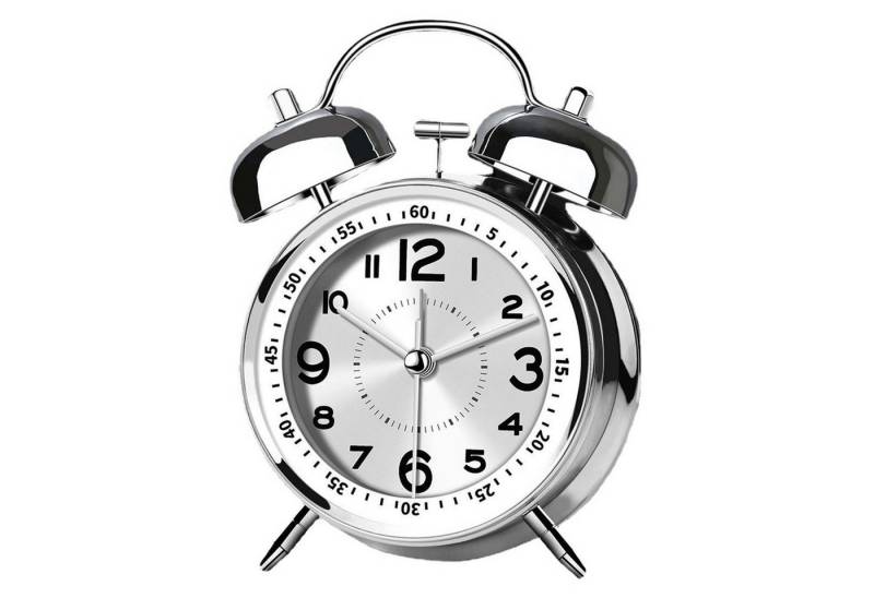Refttenw Wecker Quarzwecker Retro doppelglockenwecker mit Nachtlicht großes Zifferblatt von 4 Zoll mit lautem Alarm kein Ticken von Refttenw