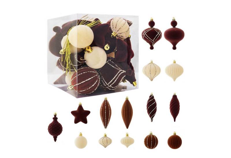 Refttenw Weihnachtsbaumkugel Weihnachtsschmuck,Christbaumschmuck,Kugeln Hängekugeln,24 Stück Refttenw Weihnachtsbaumkugel Weihnachtsschmuck,Christbaumschmuck,Kugeln Hängekugeln,24 Stück von Refttenw