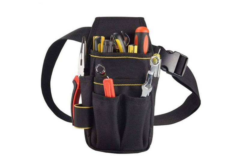 Refttenw Werkzeugtasche Verstellbare 600D Oxford Tuch Werkzeuggürteltasche mit 6 Taschen, im praktischen Design von Refttenw
