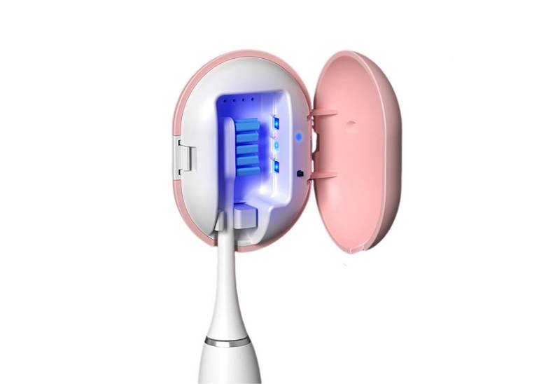 Refttenw Zahnbürstenhalter Wiederaufladbare UV-Zahnbürsten-Sterilisatorbox,Reise-Zahnbürstenetui von Refttenw