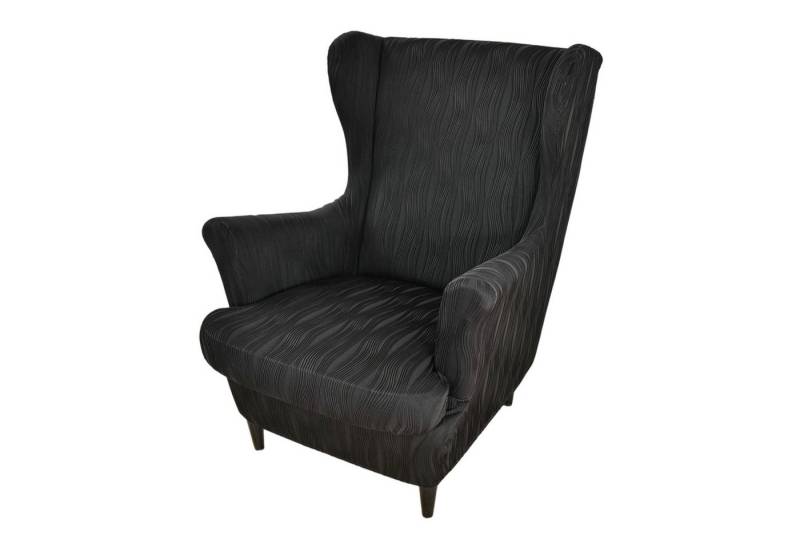 Refttenw Stuhlhusse Ohrensessel Überzug Elastischem Ohrensesselbezug, Abnehmbare Waschbar von Refttenw