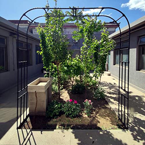 Refue Rosenbogen Rankgitter extra breit 120-320cm Garten Torbogen aus Metall Rankhilfe Rosengestell Rankbogen stabil witterungsbeständig 40 cm Tiefe (Größe : B280 x H240cm) von Refue