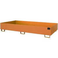 Bauer® Regalbodenwanne, HxBxT 300 x 1.300 x 2.650 mm, Auffangvolumen 540 l, ohne Gitterrost, gelborange von Bauer®