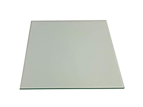 Regale4You Glasboden 8 mm stark, 12 Größen, Glas 3 Farben klar, satiniert oder schwarz /30x30 cm Klar-1 Glasscheibe von Regale4You