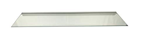 Regale4You Glasregal 110x30 cm /8 mm KlarGlas Wandprofil LINO8 Alu Silber / 1 Glasablage von Regale4You