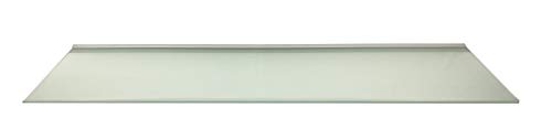 Regale4You Glasregal 110x30 cm /8 mm satiniertes Glas Wandprofil LINO8 Alu Silber / 1 Glasablage von Regale4You