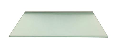 Regale4You Glasregal 50x30 cm /8mm satiniertes Glas Wandprofil LINO8 Alu Silber / 2 Glasablagen von Regale4You