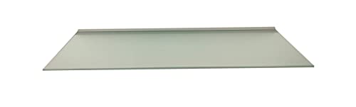Regale4You Glasregal 80x30 cm /8mm satiniertes Glas Wandprofil LINO8 Alu Silber / 1 Glasablage von Regale4You