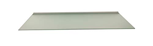 Regale4You Glasregal 80x30 cm /8mm satiniertes Glas Wandprofil LINO8 Alu Silber / 3 Glasablagen von Regale4You