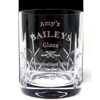 Baileys Kristallglas Mit Gravur - Geschenk Für Geburtstag/Mutter/Vatertag/Weihnachten von RegaloUK