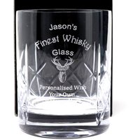 Finest Whiskey Kristallglas Mit Gravur - Geschenk Für Geburtstag/Mutter/Vatertag/Weihnachten/Vater/Opa von RegaloUK