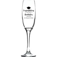 Gravierte/Personalisierte Abschluss Fusion Champagner Flöte Geschenk von RegaloUK