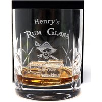 Graviertes/Personalisiertes Rum Kristallbecherglas - Geschenk Für Geburtstag Mutter Vatertag Weihnachten Vater Opa von RegaloUK