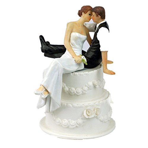 Regard Natral Harz Braut und Bräutigam Figurine Romantische Kuchen-Deckel-Harz-Fertigkeit Hochzeitsdekoration von Regard Natral