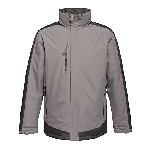 Regatta TRA312 08796 Profi-Kontrast, wasserdichte und atmungsaktive Isolationsjacke, Seal Grey/Bl, 4XL von Regatta