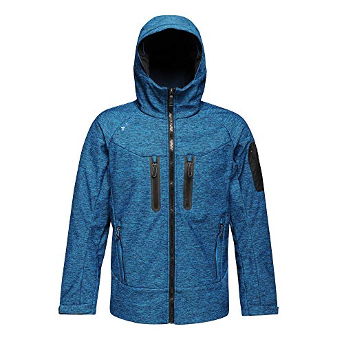 Tactical Threads Professionelle Kunstvolle Wasserabweisende Softshell-Jacke, S, Blau (Blue Wing), 12 von Regatta