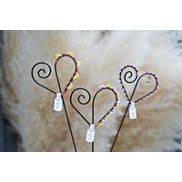 Pflanzstecker Herzform Spirale Herz Draht Mit Perlen Rost Gartendeko Metalldekoration Pflanzstecker Herzform Spirale Herz Draht Mit Perlen Rost Gartendeko Metalldekoration von RegenbogenxLaden