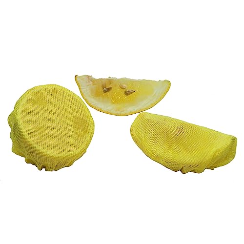 Regency Wraps Stretchbandagen, Zitronenkeilbeutel, echte gewebte Baumwolltuchbezüge, gelb, 12 Stück, samenfreies Ausdrücken von Hälften oder Keilen auf Meeresfrüchten und Getränken von Regency Wraps