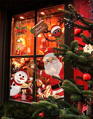 Regendeko Weihnachtsmann Fensterdeko Weihnachten Wandaufkleber Fensterbilder Weihnachten Weihnachtsdeko (Weihnachtsmann) von Regendeko