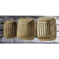Kleine Körbe Set Brotkorb Geschenkekorb Servierkorb Aus Palmenblatt von RegenerativShop