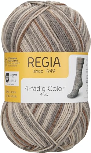 REGIA 4-fädig Color 9801269-07385 stone Handstrickgarn, Sockengarn, 100g Knäuel REGIA 4-fädig Color 9801269-07385 stone Handstrickgarn, Sockengarn, 100g Knäuel von Regia