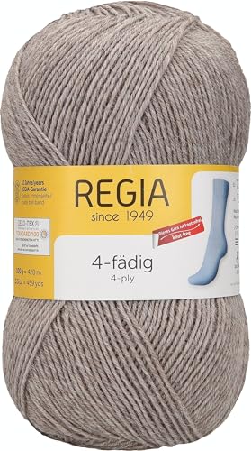 REGIA 4-fädig Uni 9801268-02070 holzmeliert Handstrickgarn, Sockengarn, 100g Knäuel REGIA 4-fädig Uni 9801268-02070 holzmeliert Handstrickgarn, Sockengarn, 100g Knäuel von Regia