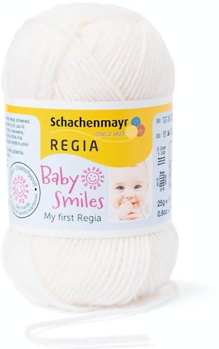 REGIA Baby Smiles My first REGIA 9801296-01002 natur, Handstrickgarn, Sockengarn, Babygarn 25g Knäuel von Regia