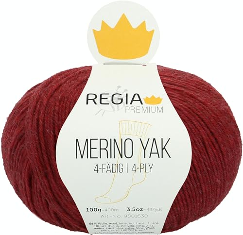 Schachenmayr Regia Premium Merino Yak, 100G himbeer Handstrickgarne von Regia