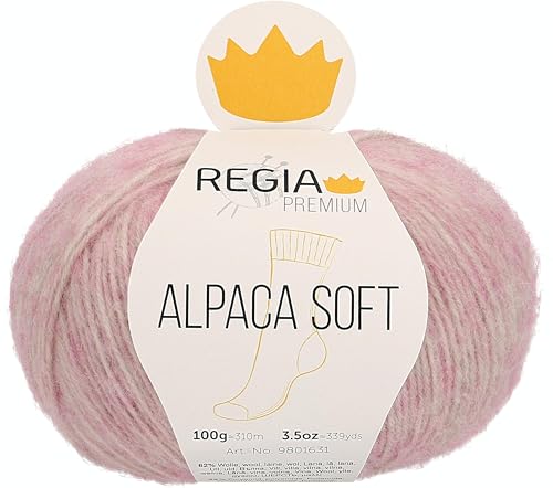 Schachenmayr Regia Premium Alpaca Soft, 100G rosé Handstrickgarne von Regia
