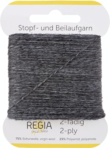 Schachenmayr Regia 2-Fädig Uni, 5G mittelgrau meliert Handstrickgarne von Regia