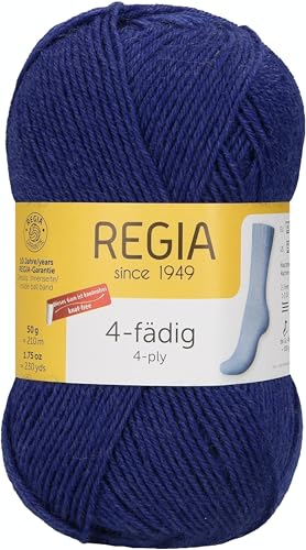 Schachenmayr Regia 4-Fädig Uni, 50G royal blue Handstrickgarne von Regia