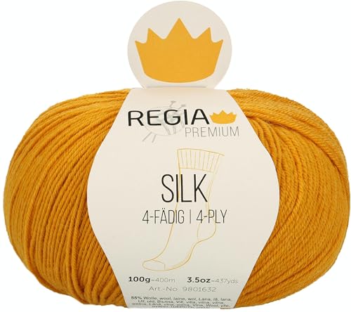 Schachenmayr Regia Premium Silk, 100G gold Handstrickgarne von Regia
