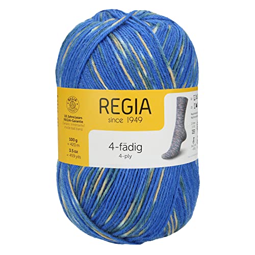 Schachenmayr Regia 4-Fädig Color, 100G happy ocean color Handstrickgarne von Regia