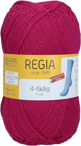Schachenmayr Regia 4-Fädig Uni, 100G fuchsia Handstrickgarne Schachenmayr Regia 4-Fädig Uni, 100G fuchsia Handstrickgarne von Regia