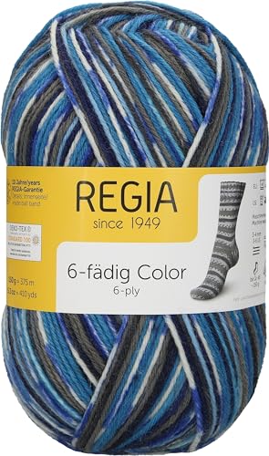 Schachenmayr Regia 6-Fädig Color, 150G irland petrol Handstrickgarne von Regia