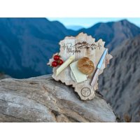 Allgäu Frühstücksbrett Aus Birkenholz - Personalisiert Mit Namen | Geölt Bio-Leinöl Holzbrett Geschenk Souvenir Geschenkidee von RegioBrett