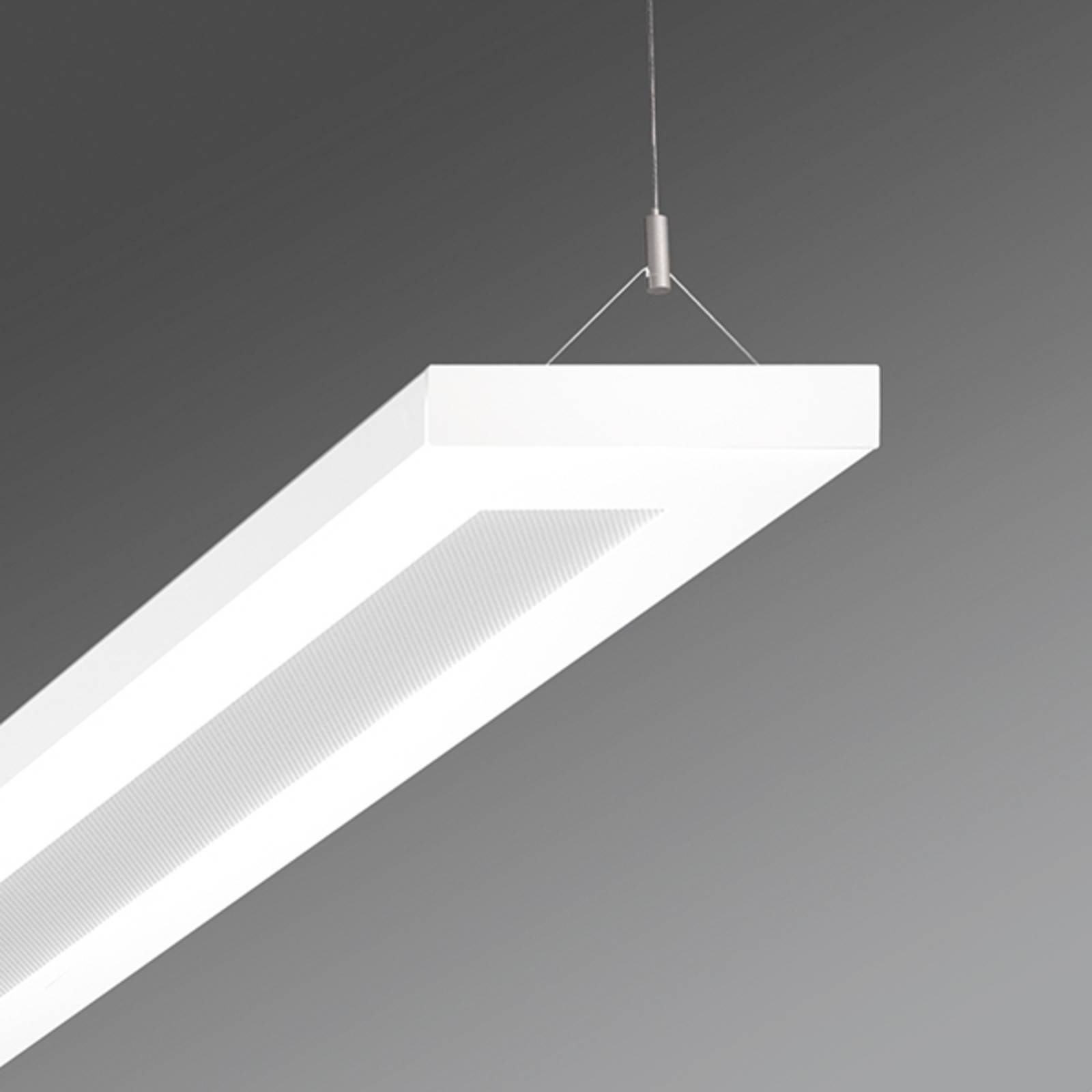 LED-Büro-Pendelleuchte Stail mikroprisma 32W weiß LED-Büro-Pendelleuchte Stail mikroprisma 32W weiß von Regiolux