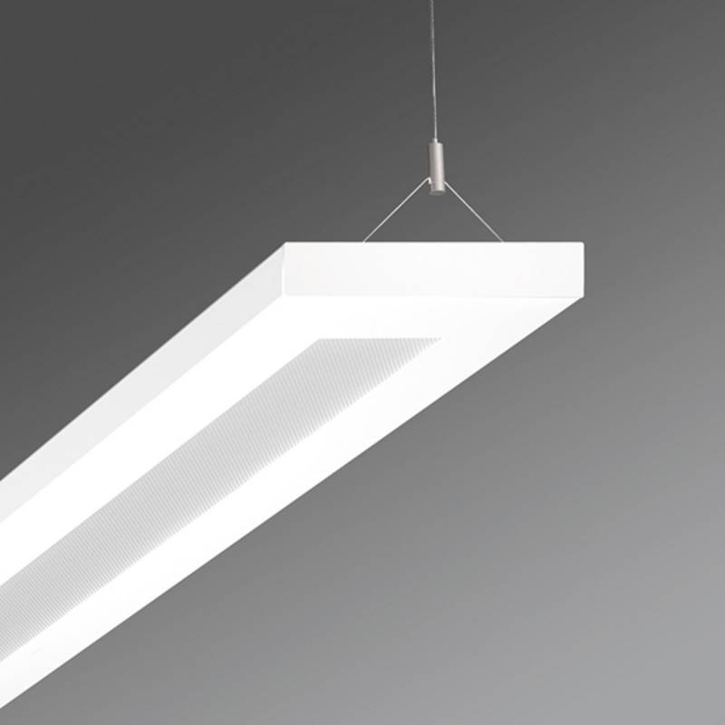 Regiolux Büro Pendellampe Stail Mikroprisma 52 W Weiß Pendelleuchte Leuchte Spot B-Ware von Regiolux