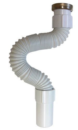 Regiplast TS1 Siphon, dehnbar, 32 mm Durchmesser, 300-620 mm Länge, mit Mutter 1 1/4" B00K69ATIS" von Regiplast