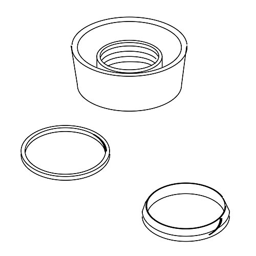 regiplast 300520 Überwurfmutter, mit Dichtung Ø 32 x 50 mm für Tank Europa von Regiplast