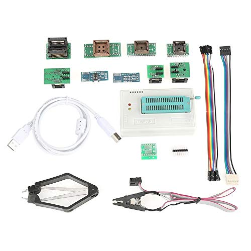 Flash-Programmer, USB Universal Programmer TL866II Plus-EEPROM-Programmierer-Werkzeug USB-Universalwerkzeug DIY Elektro-Kit mit 10 Adapter von Regun