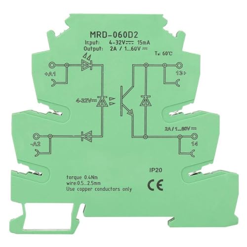 Relais-Modul, ultradünnes 6.2mm Festkörperrelais-Modul MRD-060D2, Eingang 4-32VDC NO, für pneumatisches elektromagnetisches Gleichstrom-Ventil, Industrie Relais-Modul, ultradünnes 6.2mm Festkörperrelais-Modul MRD-060D2, Eingang 4-32VDC NO, für pneumatisches elektromagnetisches Gleichstrom-Ventil, Industrie von Regun