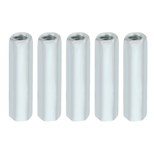 Regun 5 Stück Langmutter M6 x 40, Stangenmutter Sechskantmutter, Kohlenstoffstahl Sechskantmuttern Mutter Standoff Dichtung Gewindebefestigung Regun 5 Stück Langmutter M6 x 40, Stangenmutter Sechskantmutter, Kohlenstoffstahl Sechskantmuttern Mutter Standoff Dichtung Gewindebefestigung von Regun