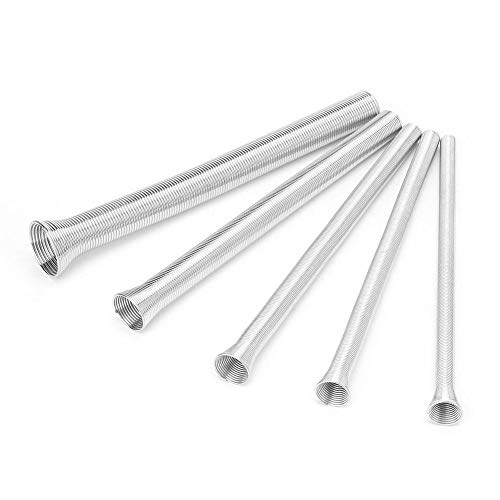 Super elastisches Stahlfederrohr - 5 Stück 21 cm Superelastisches Stahlfederrohrbieger-PVC-Biegerohr für elektrische Drähte von Regun