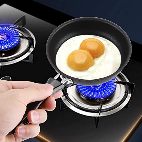 Bratpfannen, tragbare Mini-Bratpfanne, pochierte Eier Haushalt kleine Küchenherd, mit ergonomischem Griff, für Herd-Top Kochen oder Backen von Regun