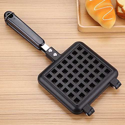Waffelbackform Pfanne - Haushaltsküche Gas Antihaft-Waffeleisen Pfanne Formform Pressplatte Kochbackwerkzeug von Regun